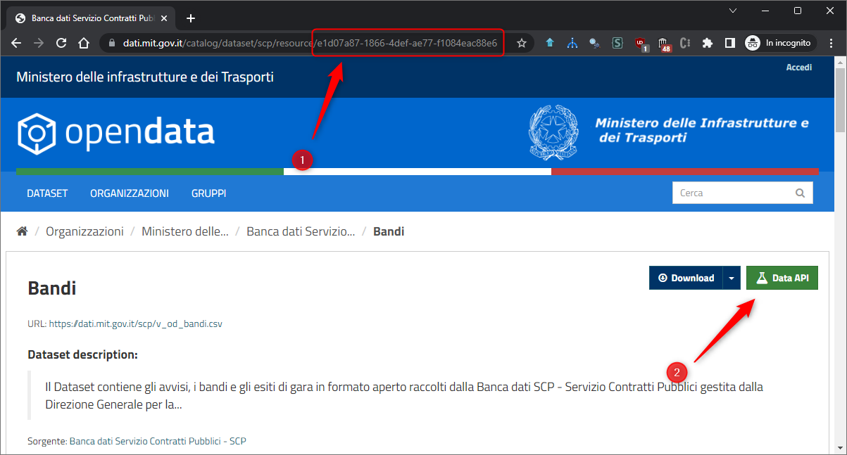 Esempio di id tabella